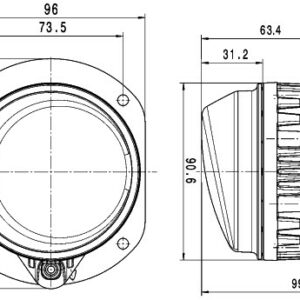 SİS VE KÖŞE LAMBASI LED SOL UNİVERSAL CV 11434536 - HELLA