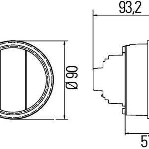 İNDİKATOR UNİVERSAL BEYAZ ON TRACTOR-CONSTRUCTİON MACHİNE 8086101200-G650901020100-2096290-5829490-280595360-8086101200-G650901020100----- - HELLA