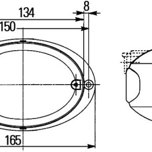 KOMBINE ARKA LAMBA UNİVERSAL CV - HELLA