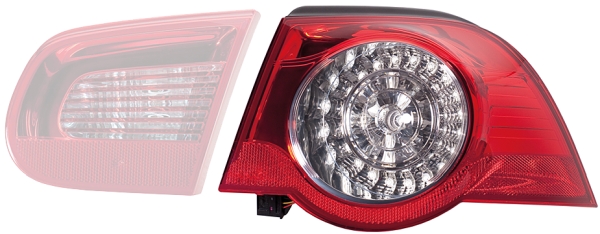 KOMPLE ARKA LAMBA VW EOS LED SOL VW - HELLA