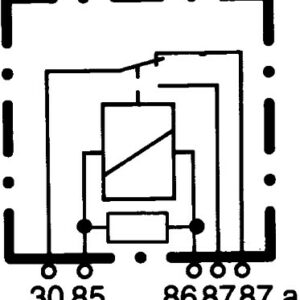 ROLE 12V 20/30A 5 GİRİSLİ UNİVERSAL CV 0332204125-332204125-332204125-332209150-P00150648-332209150-3615652M1-332204125-4RD007794031-501016 - HELLA