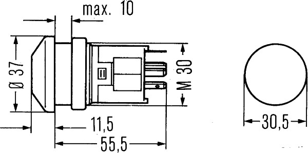 DORTLU FLASOR ANAHTARI UNİVERSAL CV 95661312400 - HELLA