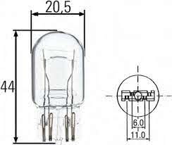 AMPUL W21/5W W3X16Q 12 V 12066-12066-1791011-12066CP-12066CP-12066CP-1987302252-1987302252-7515-93448-1987302823-N580 - HELLA