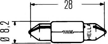 AMPUL 90002491-90052300-1987302226-213201-301530-2094121-6428-12V3W-202-412030-12818-412030 - HELLA