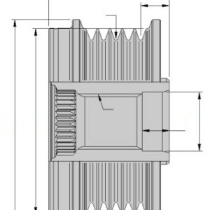 ALTERNATÖR KASNAĞI GM GM 1204429-353901-51805799-51805800-51805801-51829383-51854909-51854910-51854911-51854912-51880173-6204 - HELLA