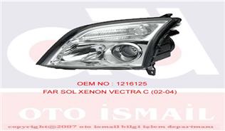 FAR SİNYAL XENON SOL VECTRA C 04/02-08/05-KOMBİ 10/03-08/05-SIGNUM 05/03-08/05 ELEKTRİKLİ H7 H7 - HELLA