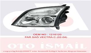 FAR SİNYAL SAĞ VECTRA C 04/02-08/05-KOMBİ 10/03-08/05-SIGNUM 05/03-08/05 ELEKTRİKLİ H7 H7 - HELLA