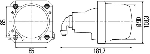 FAR Bİ-HALOJEN UNİVERSAL SOL/SAG VOLVO - HELLA