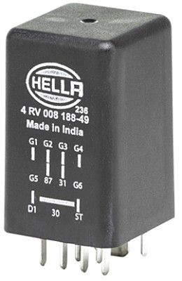 KONTROL ÜNİTESİ ISITMA BUJİSİ 9 KUTUPLU 12V VW - HELLA