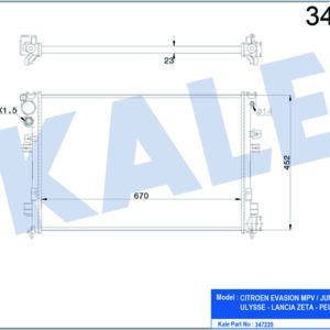 RADYATÖR SCUDO/P806 1.8i-2.0i 8V-2.0i 16V AL/MKNK - KALE