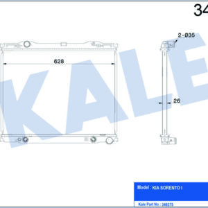 RADYATÖR SORENTO I AL/PL/BRZ - KALE
