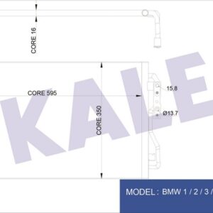 KLIMA RADYATORU BMW F20 F30 F32 F33 F34 F36 i3 F22 - KALE