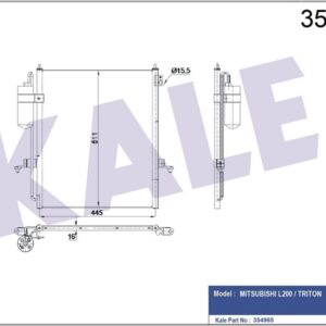 KLİMA KONDENSER L200-TRITON - KALE