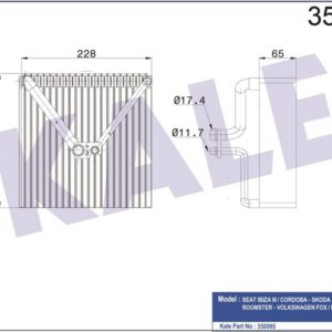 KALORIFER RADYATORU POLO 02 FABIA 99 14 ROOMSTER 06 15 A1 10 CORDOBA 02 09 IBIZA 02 TOLEDO IV 12 - KALE