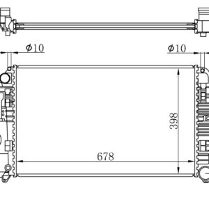 MOTOR SU RADYATORU 678X398X32 MERCEDES SPRINTER 06 . VW CRAFTER 06 - KALE
