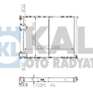 RADYATÖR SAFRANE 2.0 İ RN.RT.RI 2 SIRA CU PL - KALE