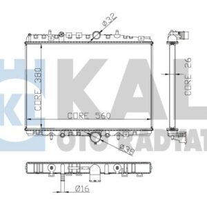 RADYATÖR AL/PL/BRZ P406 II-P607 - KALE