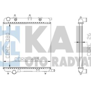 RADYATÖR AL/PL/BRZ PEUGEOT 207 1.4 HDI-CITROEN C2 1.4 HDI - KALE