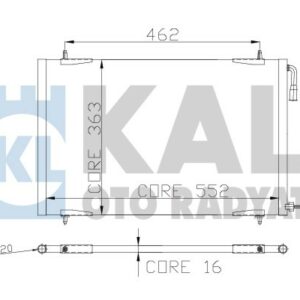 KONDENSER AL/BRZ 206 98 1.1-1.4-1.6-2.0-1.4HDI-1.6HDI - KALE