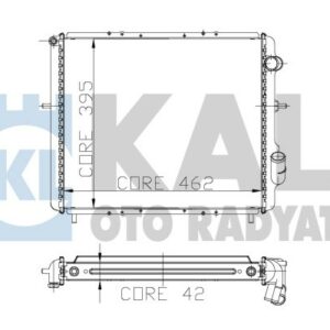 RADYATÖR AL/PL/BRZ CLİO 1.9 TDI/RN/RL/RT - KALE