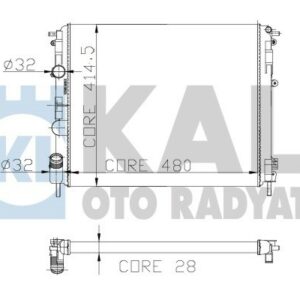 RADYATÖR RENAULT KANGOO/CLIO - KALE