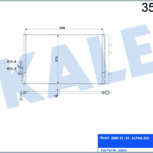 KLIMA RADYATORU BMW F25 F26 - KALE