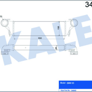 TURBO RADYATORU BMW M57N X5 E53 03 06 - KALE