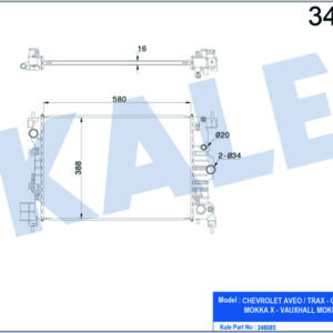 RADYATÖR AL/PL/BRZ AVEO - KALE