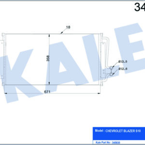 KONDENSER AL/AL BLAZER S10 - KALE