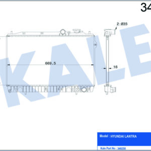 RADYATÖR HYUNDAI LANTRA - KALE