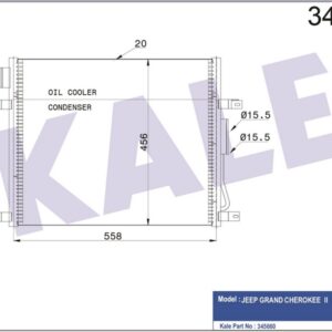 KONDENSER AL/AL JEEP GRANDCHEROKEEII - KALE