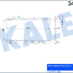 RADYATÖR AL/PL/BRZ 323 F VI-323 S VI AT - KALE