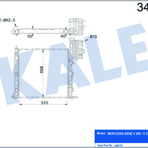 MOTOR SU RADYATORU KLIMASIZ MERCEDES VITO W638 96 03 - KALE