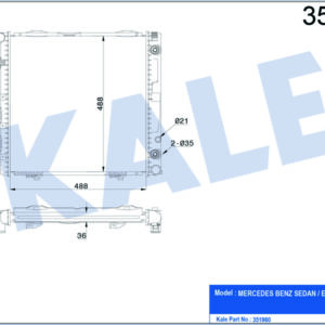 MOTOR SU RADYATORU KLIMALI / OTOMATIK SANZIMAN MERCEDES W124 S124 C124 A124 - KALE