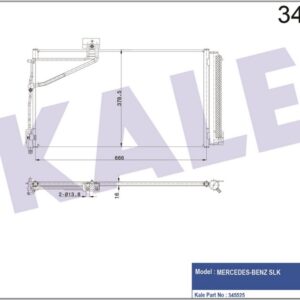 KLIMA RADYATORU MERCEDES SLK-CLASS R171 04 11 - KALE