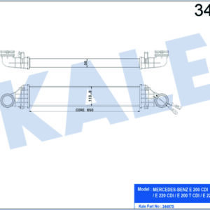 TURBOSARJ RADYATORU MERCEDES E-CLASS W211 S211 - KALE