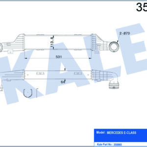 TURBOSARJ RADYATORU MERCEDES E-CLASS W210 S210 - KALE