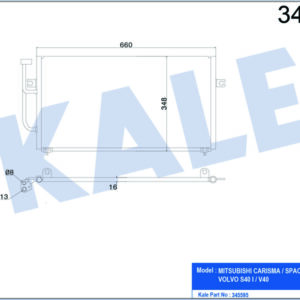 KONDENSER AL/AL CARISMA-SPACE STAR-S40 I-V40 - KALE