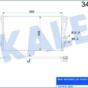 KONDENSER AL/AL L 200-PAJERO SPORT - KALE