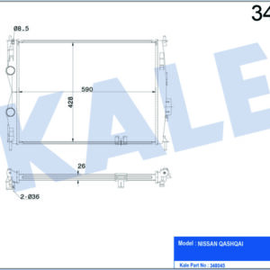 RADYATÖR AL/PL/BRZ QASHQAI MT - KALE
