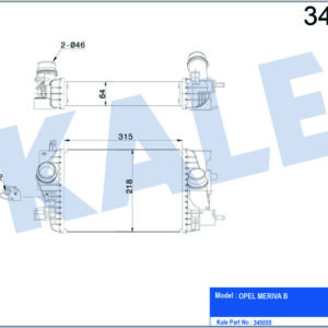 İNTERCOOLER AL/PL/BRZ MERIVA B - KALE