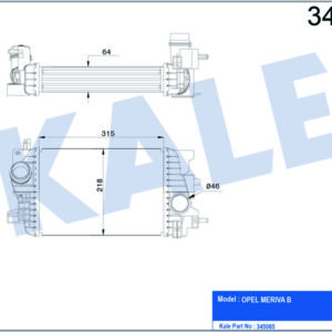 İNTERCOOLER AL/PL/BRZ MERIVA B - KALE