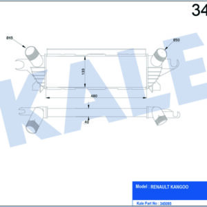 İNTERCOOLER AL/PL/BRZ KANGOO 1.9DCI - KALE