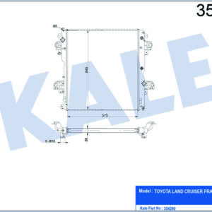 RADYATÖR AL/PL/BRZ LAND CRUISER-PRADO - KALE