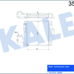 İNTERCOOLER AL/PL/BRZ HILUX-VIGO - KALE