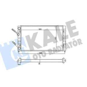 RADYATÖR MEKANİK VOLKSWAGEN GOLF III-VENTO RADYATÖR - KALE