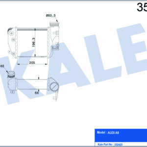 İNTERCOOLER A6 2.7-3.0 TDI 04 - KALE