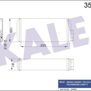 KALORİFER SKODA FAVORIT-FELICIA I-FELICIA II-VOLKSWAGEN CADDY II - KALE