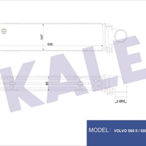 TURBO RADYATÖRÜ INTERCOOLER AL/PL/BRZ S60 II-S80 II-V60-V70 III-XC60-XC60 II-XC70 II - KALE