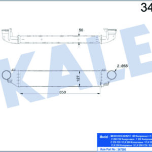 TURBOSARJ RADYATORU MERCEDES W203 CL203 S203 C209 A209 R171 - KALE